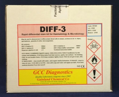 DIFF-3 kit (Rapid Differential Blood stain kit) - SP300